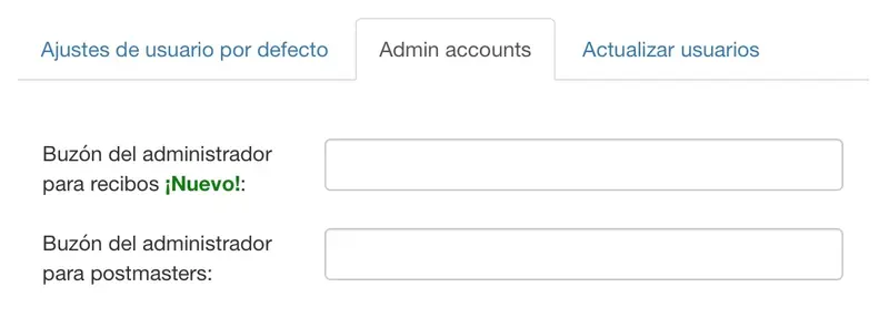 Admin accounts screenshot