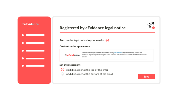 Legal notice eEvidence